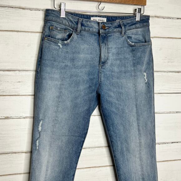 DL1961 Mara Instasculpt Straight Split Ankle Crop Jeans Size 29 - Picture 12 of 12